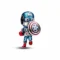 Charm Plata Capitán América Vengadores Avengers Marvel Pandora Gnoce Factory