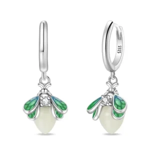 Aretes Plata Libélula Fluorescente Pandora Gnoce Factory