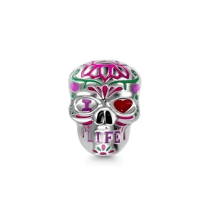 Charm Plata Calavera Catrina Halloween Dia De Muertos Pandora Gnoce Factory