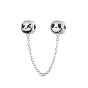 Cadena De Seguridad Charms Plata Jack Skellington El Extraño Mundo De Jack Halloween Disney Pandora Gnoce Factory