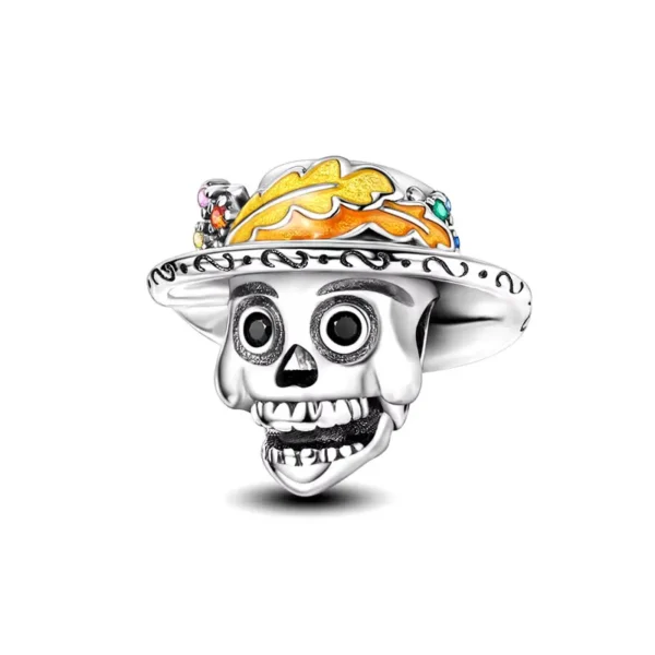 Charm Plata Catrina Calavera Dia De Muertos Halloween Pandora Gnoce Factory